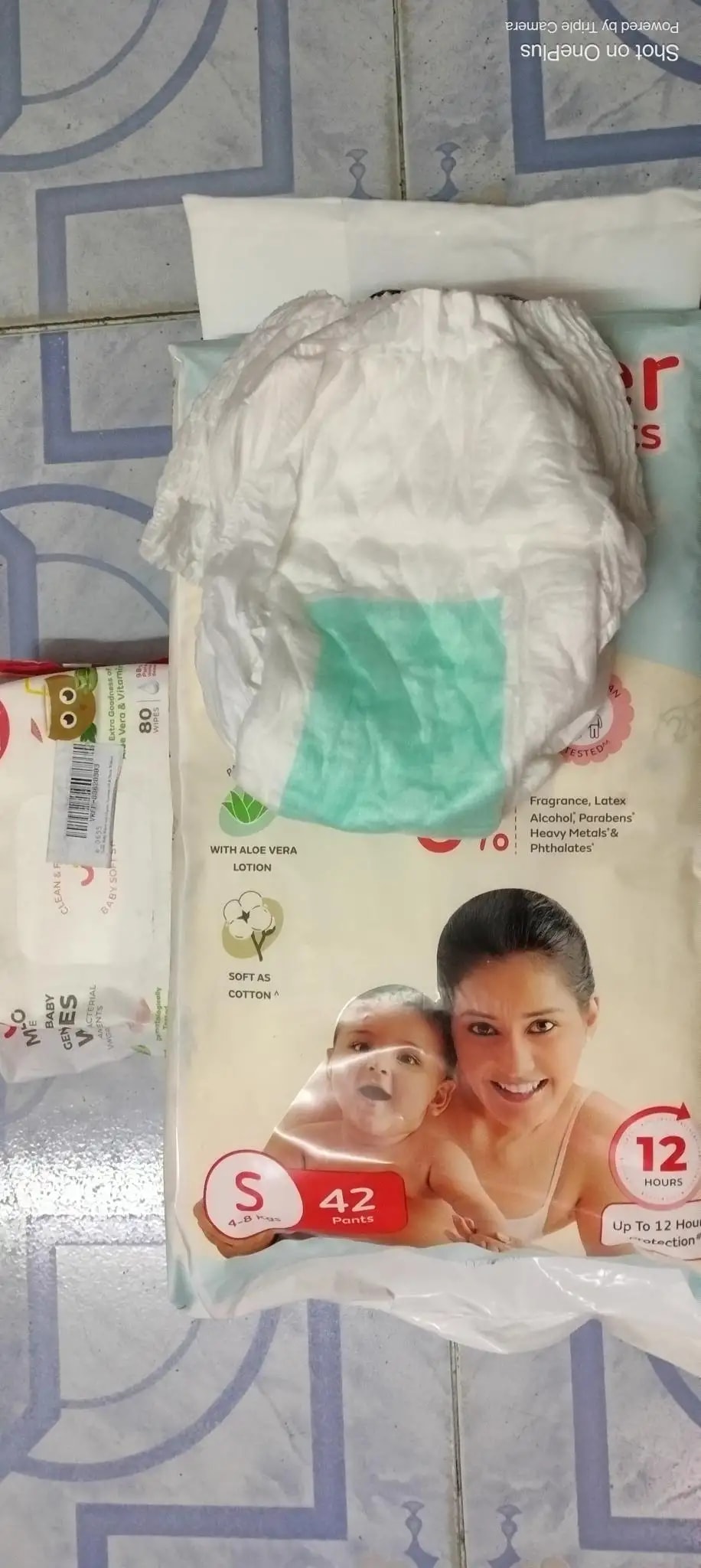 Super Saver Combo - Baby Diaper Pants Medium (M) 7-8 kgs - (76 count) Leak Proof + Extra Virgin Coconut Oil (200ml)