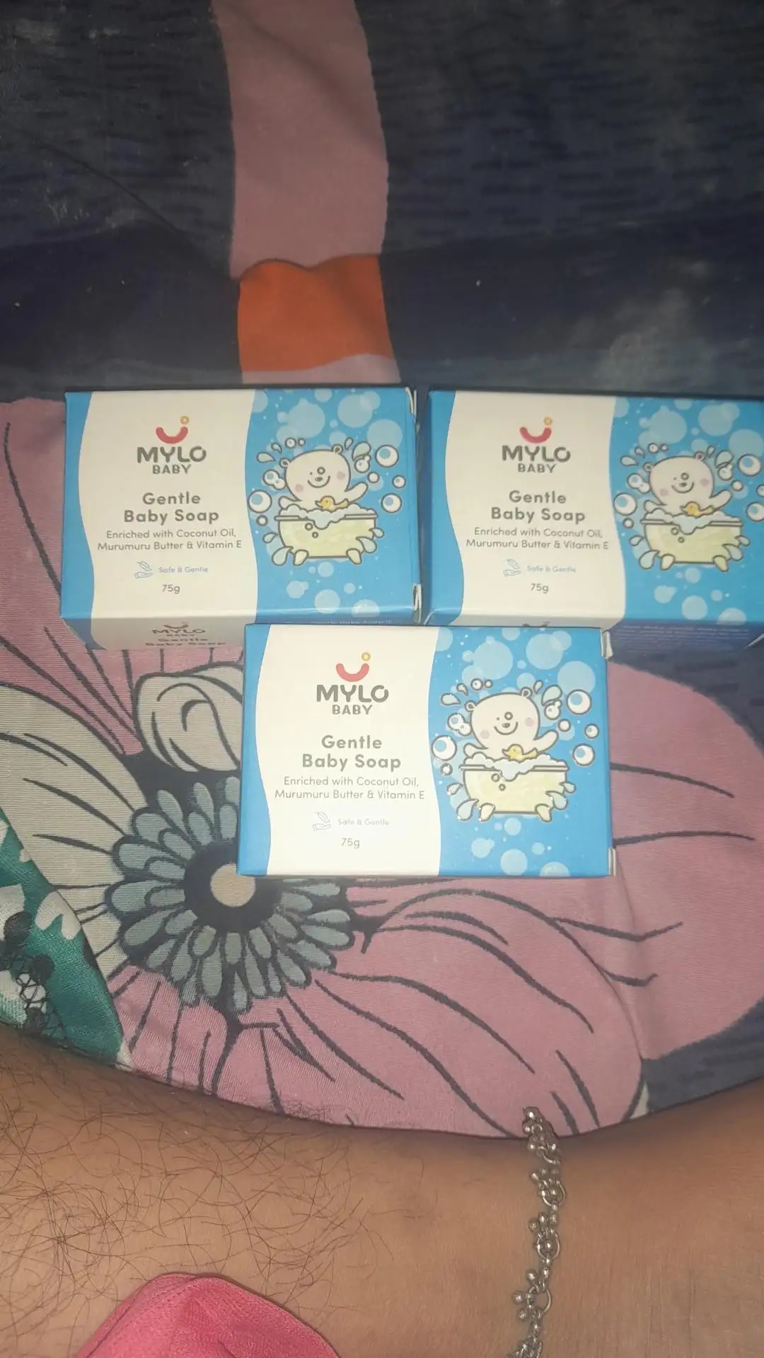 Mylo Baby Soap 75g - For 0-3 years with Vitamin E, Murumuru Butter, Jojoba Oil & Coconut Oil - Pack of 6