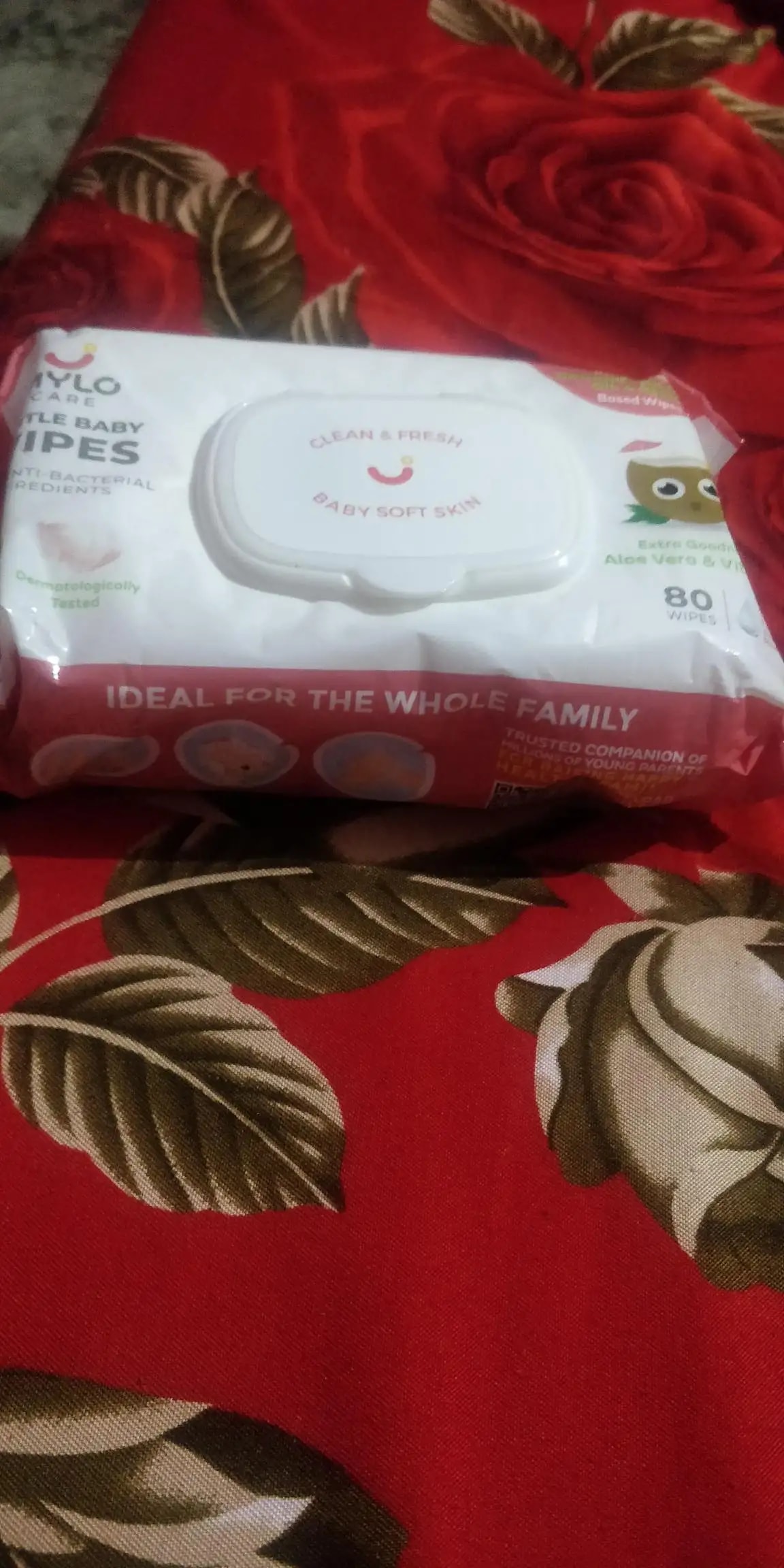 Gentle Baby Wipes With Lid - Organic Coconut Oil, Neem, Aloe Vera and Vitamin E | 98% Pure Water | Dermatologically Tested (Pack of 3) - 72 Wipes Per Pack