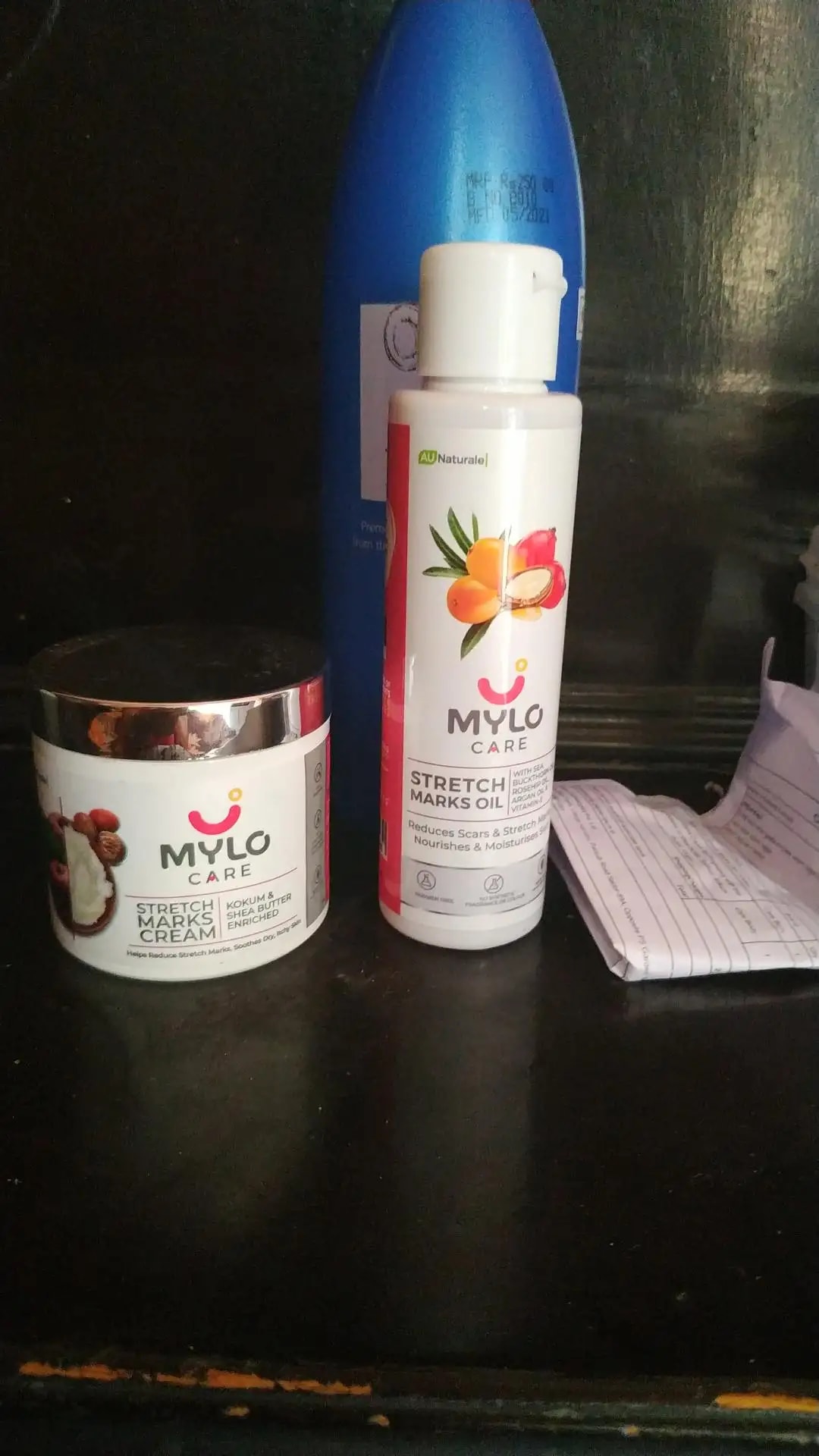 Stretch Marks Kit - Removes Scars | Made with Natural Ingredients | Tightens Skin - (Stretch Mark Oil - 100 ml, Stretch Marks Cream - 100ml)