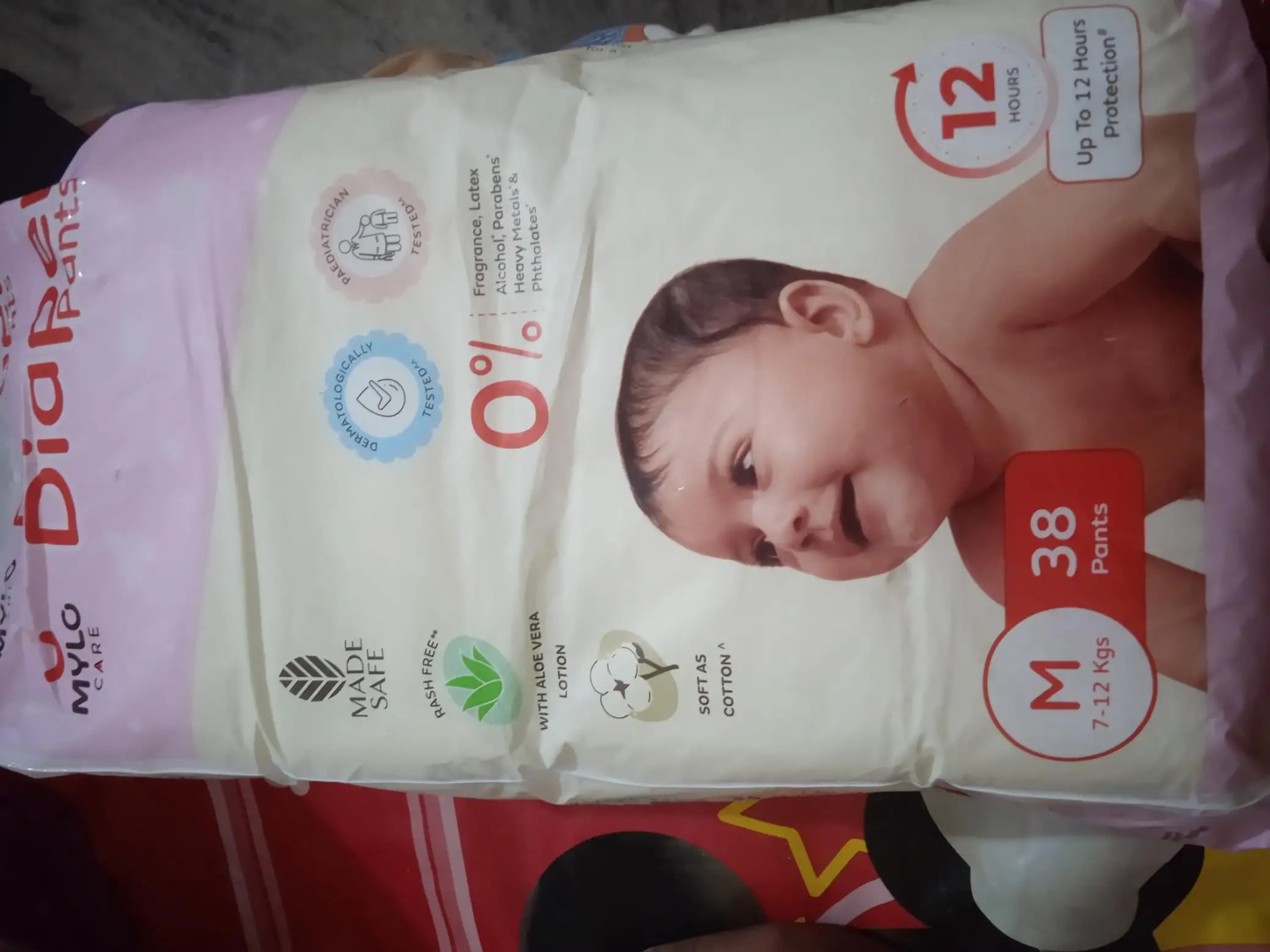 Baby Diaper Pants Small (S) Size 4-8 kgs (42 count) Leak Proof | Lightweight | Rash Free | 12 Hours Protection | ADL Technology (Pack of 1)