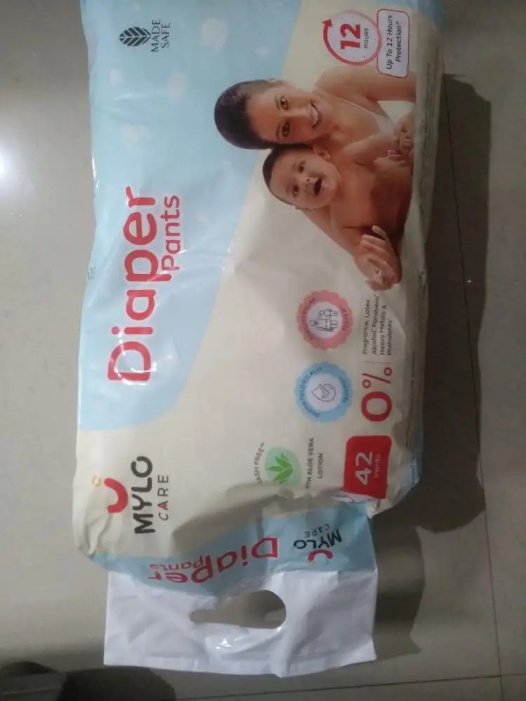 Baby Diaper Pants Small (S) Size 4-8 kgs (42 count) Leak Proof | Lightweight | Rash Free | 12 Hours Protection | ADL Technology (Pack of 1)