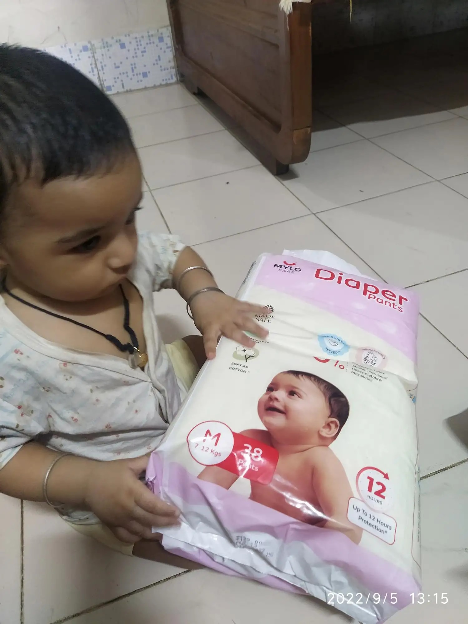 Baby Diaper Pants Small (S) Size 4-8 kgs (42 count) Leak Proof | Lightweight | Rash Free | 12 Hours Protection | ADL Technology (Pack of 1)