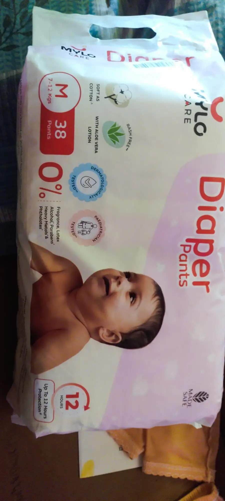 Baby Diaper Pants Small (S) Size 4-8 kgs (42 count) Leak Proof | Lightweight | Rash Free | 12 Hours Protection | ADL Technology (Pack of 1)