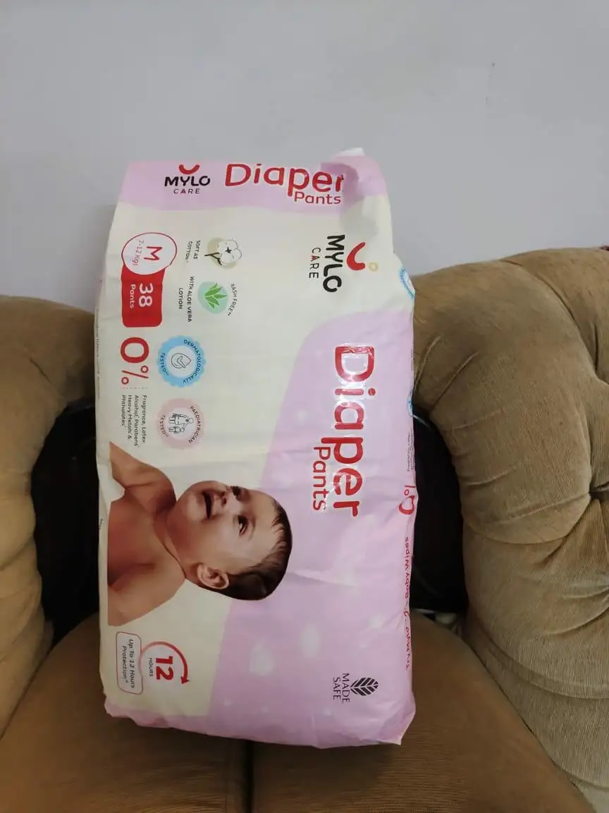 Baby Diaper Pants Small (S) Size 4-8 kgs (42 count) Leak Proof | Lightweight | Rash Free | 12 Hours Protection | ADL Technology (Pack of 1)