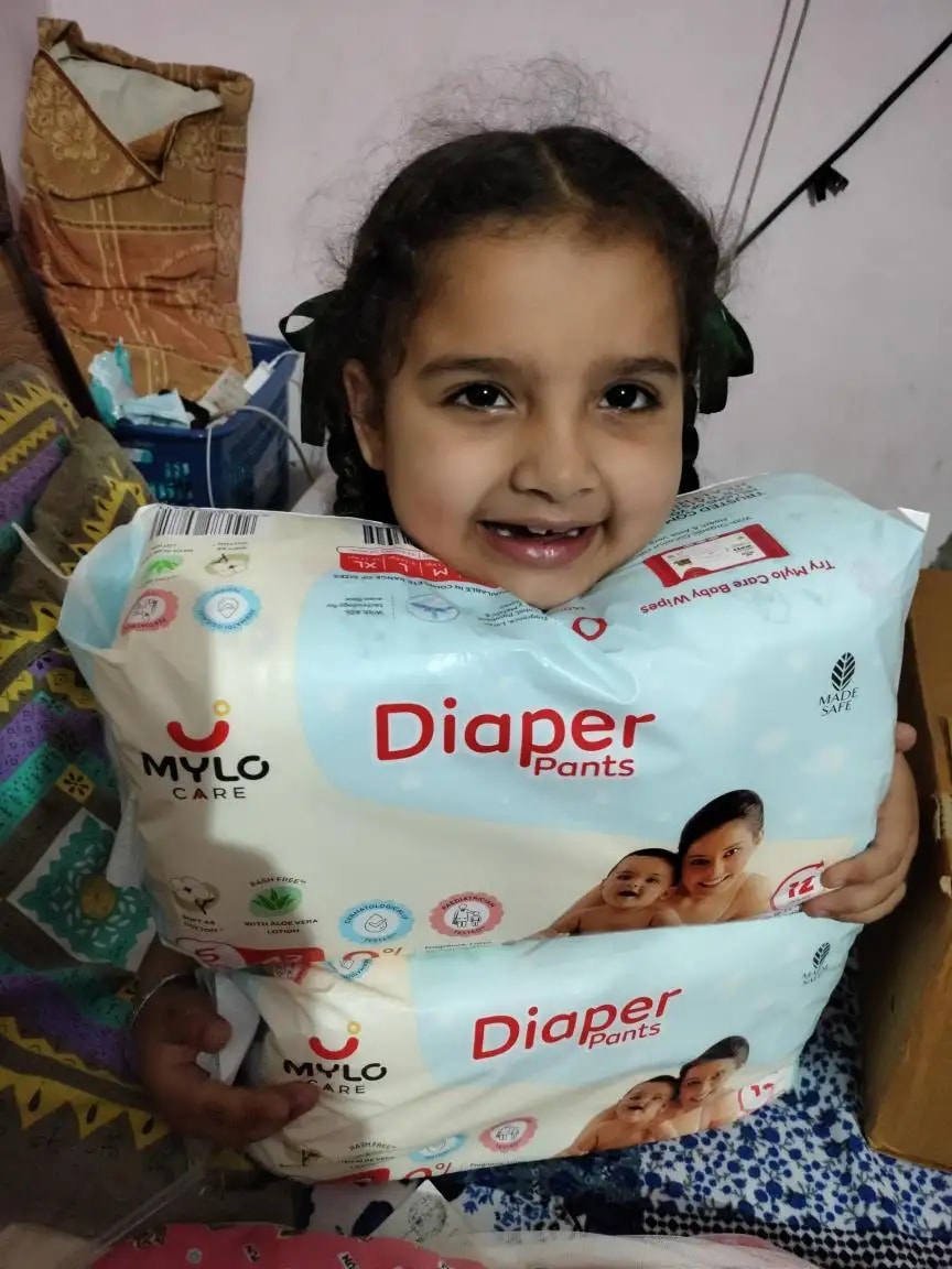 Baby Diaper Pants Small (S) Size 4-8 kgs (42 count) Leak Proof | Lightweight | Rash Free | 12 Hours Protection | ADL Technology (Pack of 1)