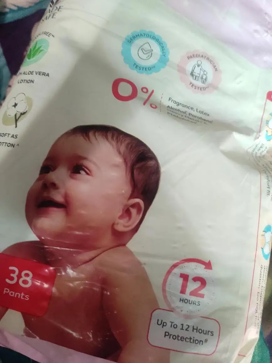 Baby Diaper Pants Small (S) Size 4-8 kgs (42 count) Leak Proof | Lightweight | Rash Free | 12 Hours Protection | ADL Technology (Pack of 1)
