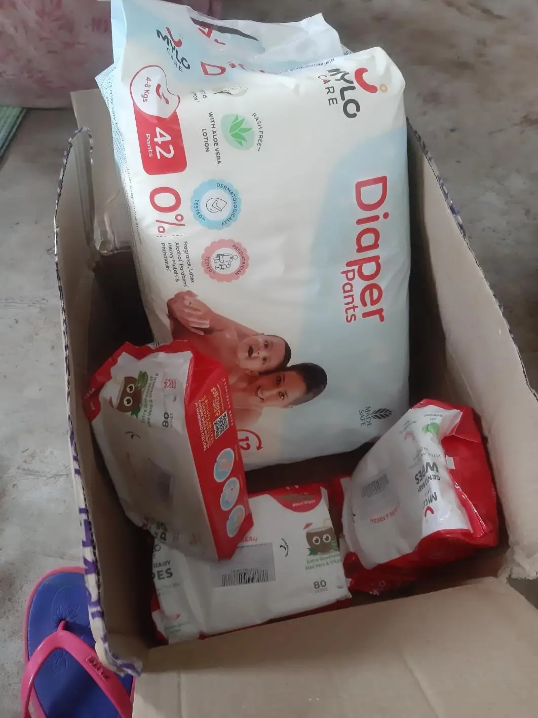 Baby Diaper Pants Small (S) Size 4-8 kgs (42 count) Leak Proof | Lightweight | Rash Free | 12 Hours Protection | ADL Technology (Pack of 1)