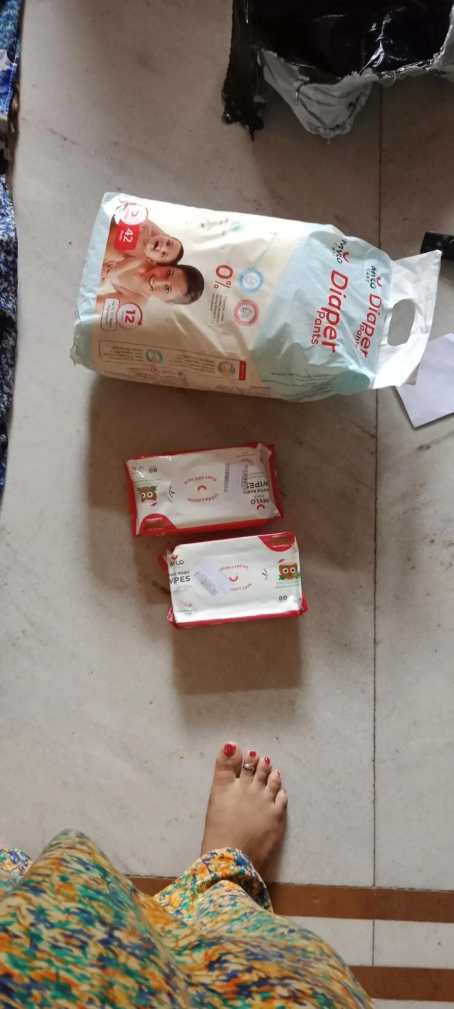 Baby Diaper Pants Small (S) Size 4-8 kgs (42 count) Leak Proof | Lightweight | Rash Free | 12 Hours Protection | ADL Technology (Pack of 1)