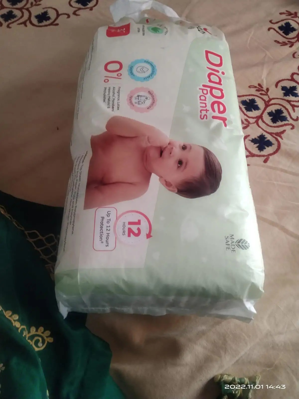 Baby Diaper Pants Small (S) Size 4-8 kgs (42 count) Leak Proof | Lightweight | Rash Free | 12 Hours Protection | ADL Technology (Pack of 1)