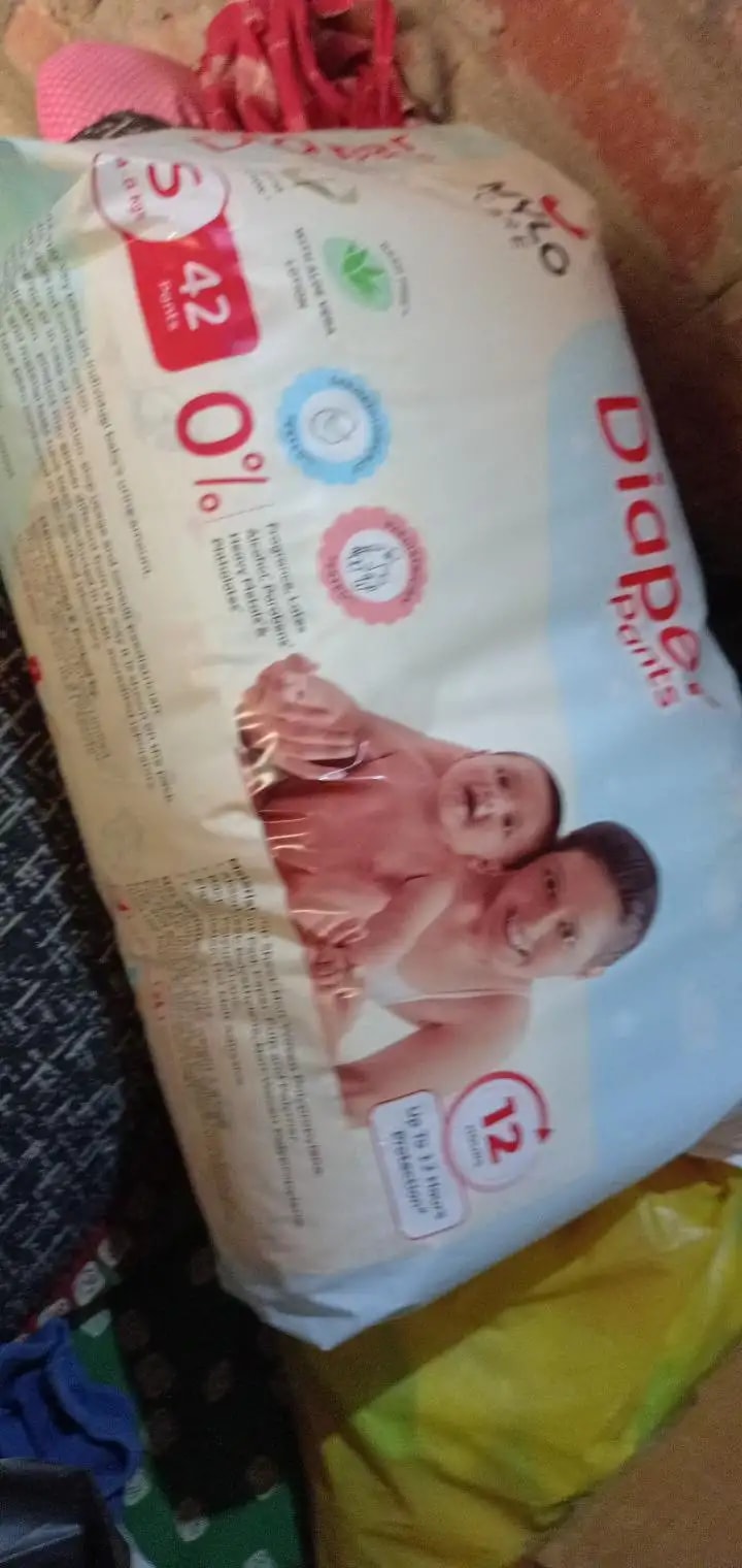 Baby Diaper Pants Small (S) Size 4-8 kgs (42 count) Leak Proof | Lightweight | Rash Free | 12 Hours Protection | ADL Technology (Pack of 1)
