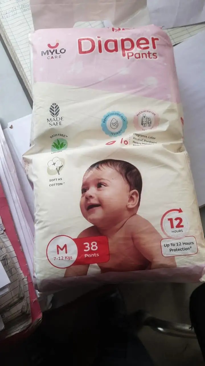 Baby Diaper Pants Small (S) Size 4-8 kgs (42 count) Leak Proof | Lightweight | Rash Free | 12 Hours Protection | ADL Technology (Pack of 1)