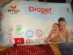 Baby Diaper Pants Small (S) Size 4-8 kgs (42 count) Leak Proof | Lightweight | Rash Free | 12 Hours Protection | ADL Technology (Pack of 1)