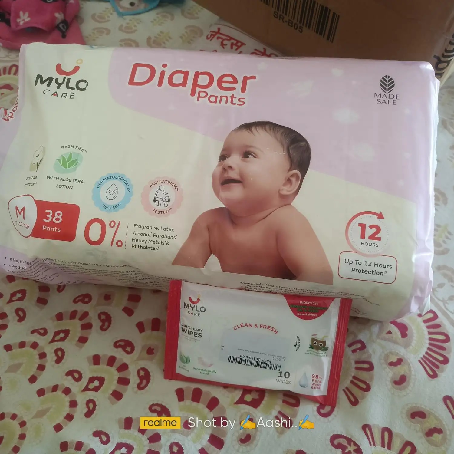 Baby Diaper Pants Small (S) Size 4-8 kgs (42 count) Leak Proof | Lightweight | Rash Free | 12 Hours Protection | ADL Technology (Pack of 1)