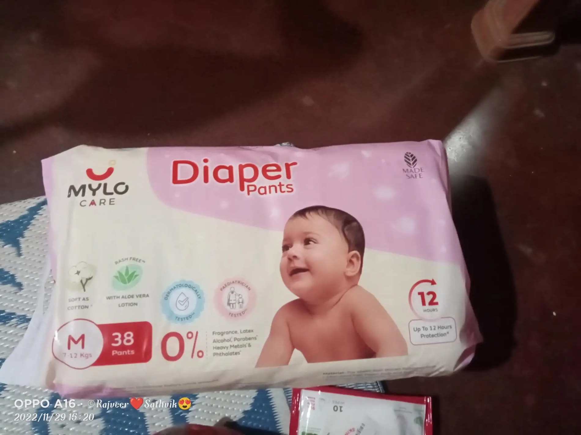 Baby Diaper Pants Small (S) Size 4-8 kgs (42 count) Leak Proof | Lightweight | Rash Free | 12 Hours Protection | ADL Technology (Pack of 1)