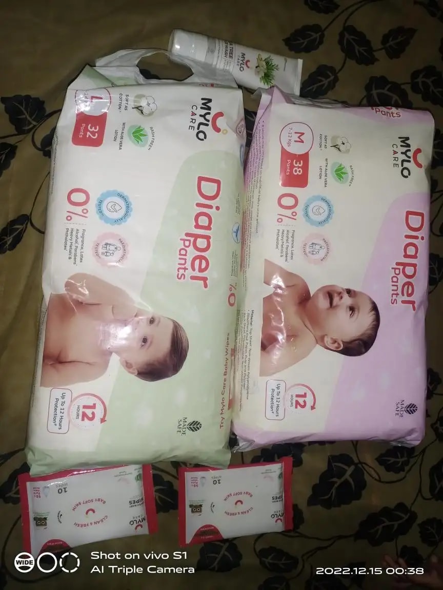 Baby Diaper Pants Small (S) Size 4-8 kgs (42 count) Leak Proof | Lightweight | Rash Free | 12 Hours Protection | ADL Technology (Pack of 1)