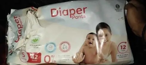 Baby Diaper Pants Small (S) Size 4-8 kgs (42 count) Leak Proof | Lightweight | Rash Free | 12 Hours Protection | ADL Technology (Pack of 1)