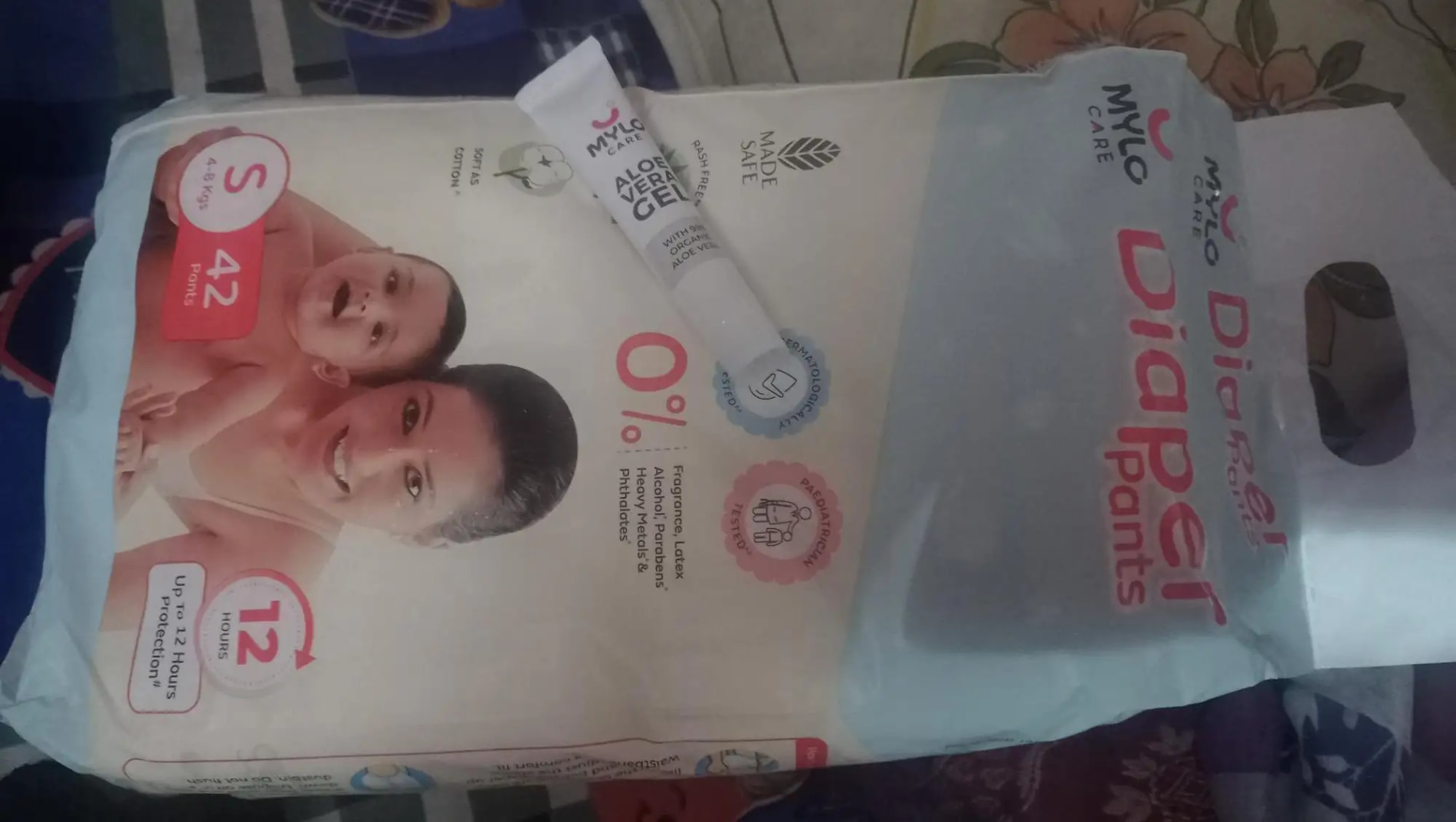 Baby Diaper Pants Small (S) Size 4-8 kgs (42 count) Leak Proof | Lightweight | Rash Free | 12 Hours Protection | ADL Technology (Pack of 1)