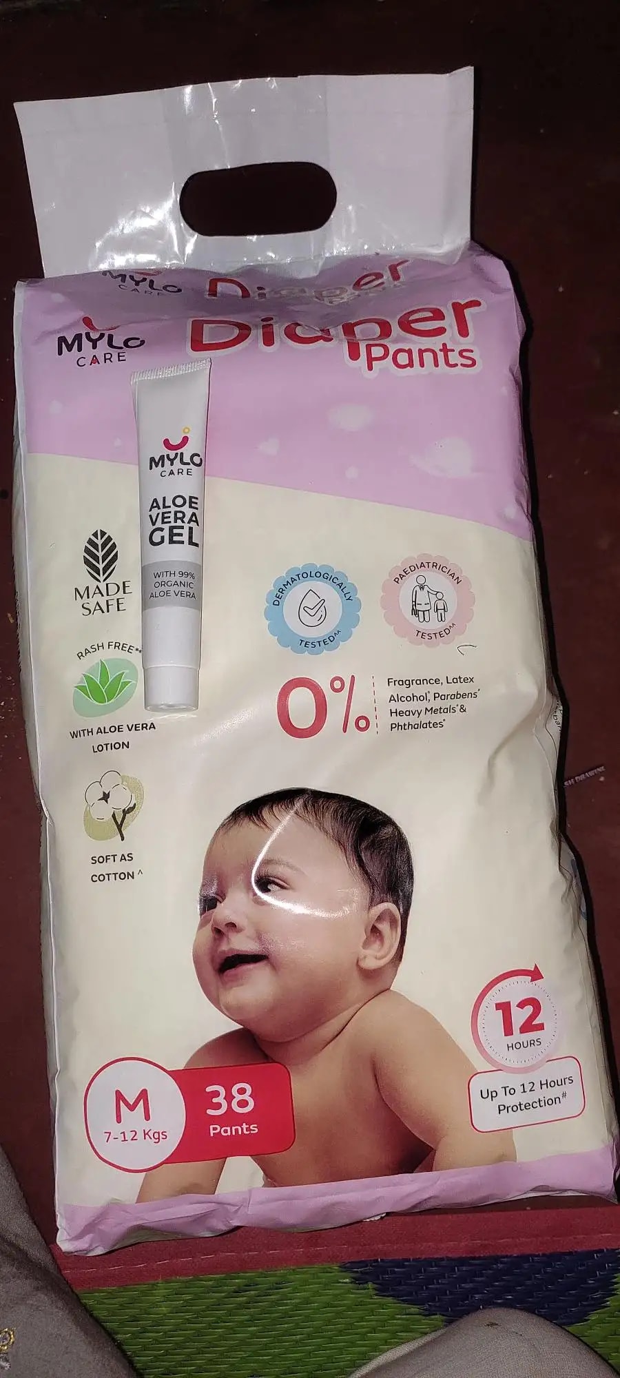 Baby Diaper Pants Small (S) Size 4-8 kgs (42 count) Leak Proof | Lightweight | Rash Free | 12 Hours Protection | ADL Technology (Pack of 1)