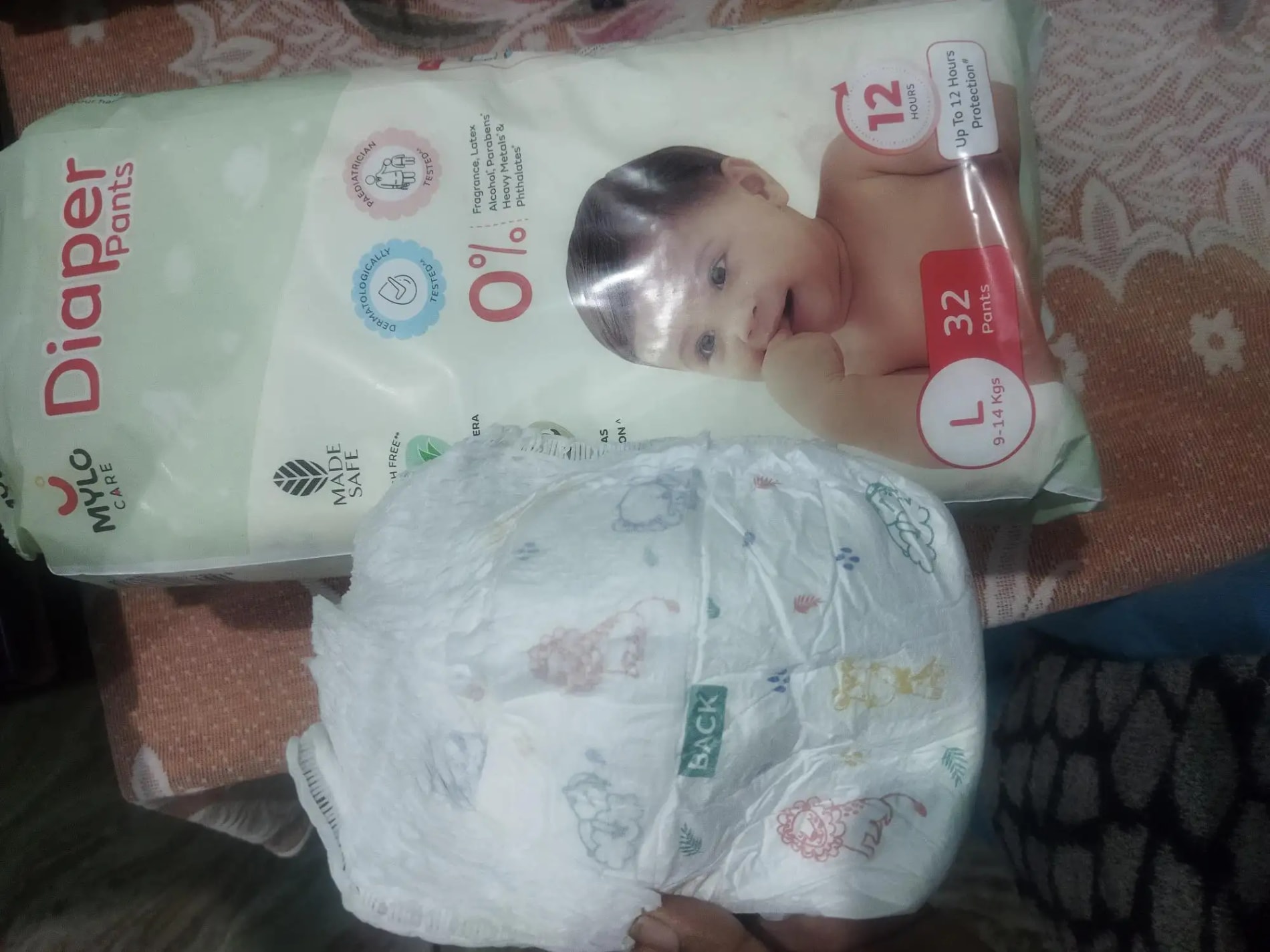 Baby Diaper Pants Small (S) Size 4-8 kgs (42 count) Leak Proof | Lightweight | Rash Free | 12 Hours Protection | ADL Technology (Pack of 1)