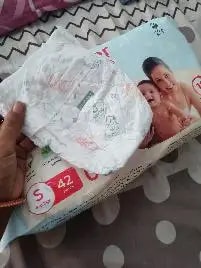 Baby Diaper Pants Small (S) Size 4-8 kgs (42 count) Leak Proof | Lightweight | Rash Free | 12 Hours Protection | ADL Technology (Pack of 1)