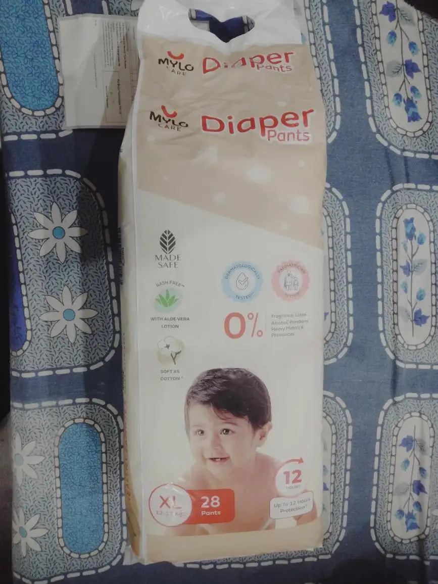Baby Diaper Pants Small (S) Size 4-8 kgs (42 count) Leak Proof | Lightweight | Rash Free | 12 Hours Protection | ADL Technology (Pack of 1)