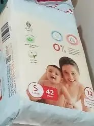 Baby Diaper Pants Small (S) Size 4-8 kgs (42 count) Leak Proof | Lightweight | Rash Free | 12 Hours Protection | ADL Technology (Pack of 1)
