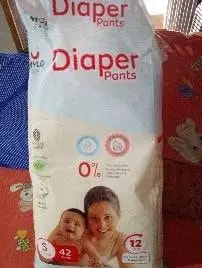 Baby Diaper Pants Small (S) Size 4-8 kgs (42 count) Leak Proof | Lightweight | Rash Free | 12 Hours Protection | ADL Technology (Pack of 1)