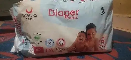 Baby Diaper Pants Small (S) Size 4-8 kgs (42 count) Leak Proof | Lightweight | Rash Free | 12 Hours Protection | ADL Technology (Pack of 1)