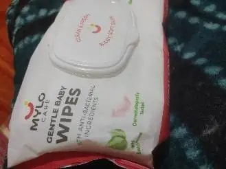 Gentle Baby Wipes With Lid - Organic Coconut Oil, Neem, Aloe Vera and Vitamin E | 98% Pure Water | Dermatologically Tested (Pack of 3) - 72 Wipes Per Pack