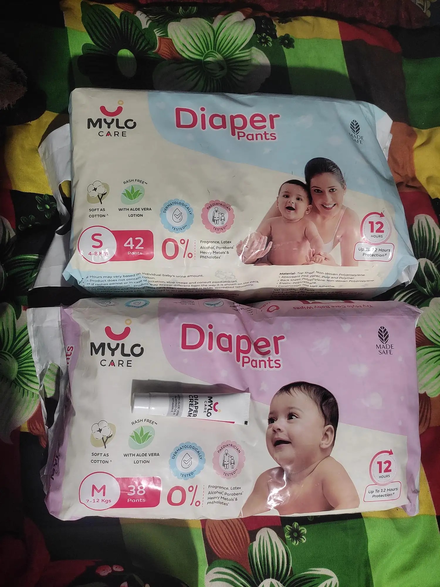 Baby Diaper Pants Small (S) Size 4-8 kgs (42 count) Leak Proof | Lightweight | Rash Free | 12 Hours Protection | ADL Technology (Pack of 1)