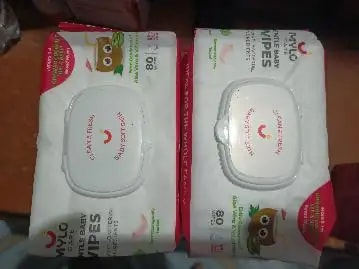 Gentle Baby Wipes With Lid - Organic Coconut Oil, Neem, Aloe Vera and Vitamin E | 98% Pure Water | Dermatologically Tested (Pack of 3) - 72 Wipes Per Pack