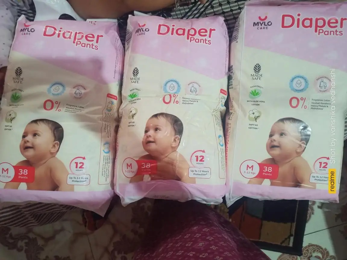Baby Diaper Pants Small (S) Size 4-8 kgs (42 count) Leak Proof | Lightweight | Rash Free | 12 Hours Protection | ADL Technology (Pack of 1)