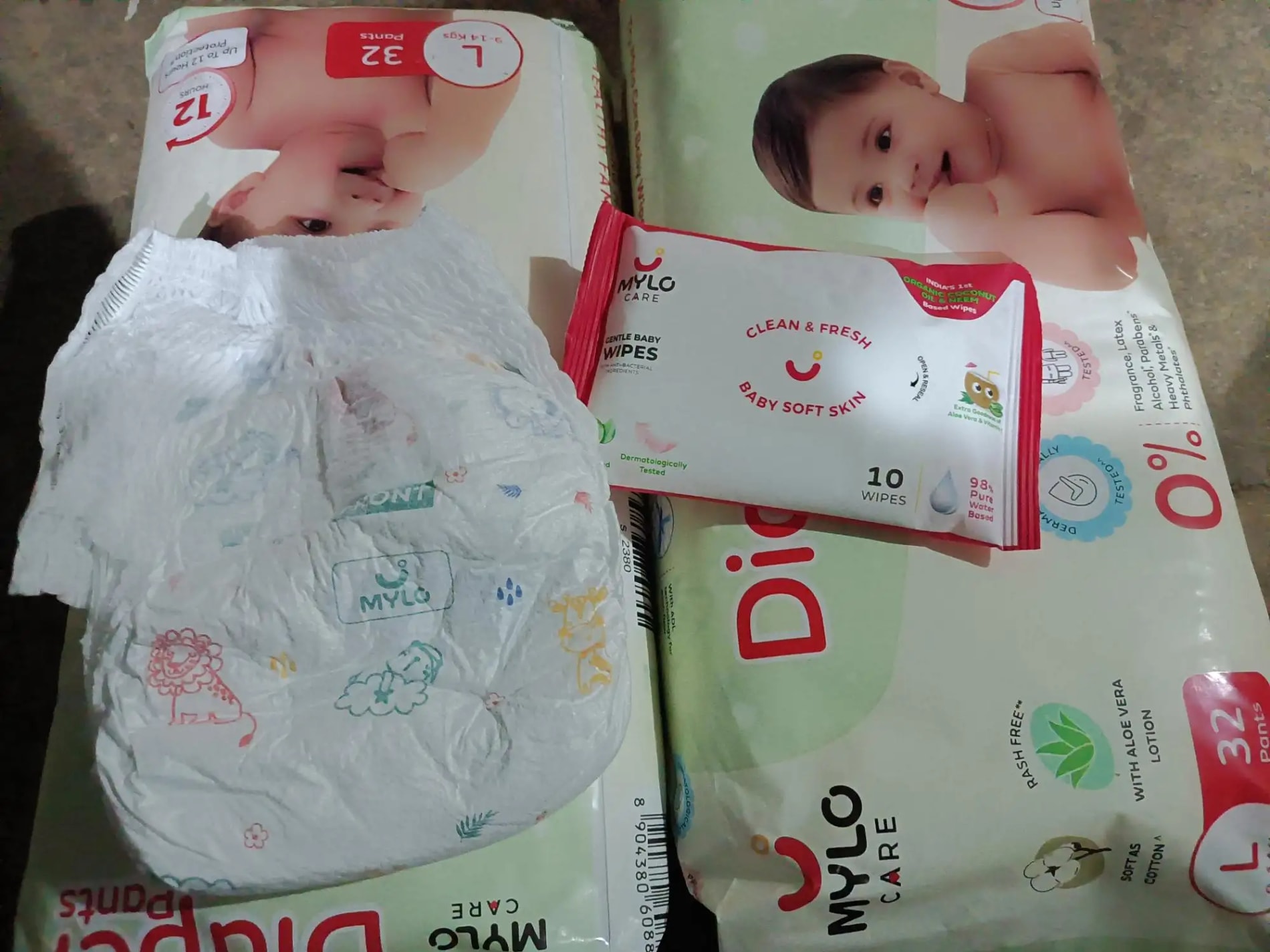 Baby Diaper Pants Small (S) Size 4-8 kgs (42 count) Leak Proof | Lightweight | Rash Free | 12 Hours Protection | ADL Technology (Pack of 1)