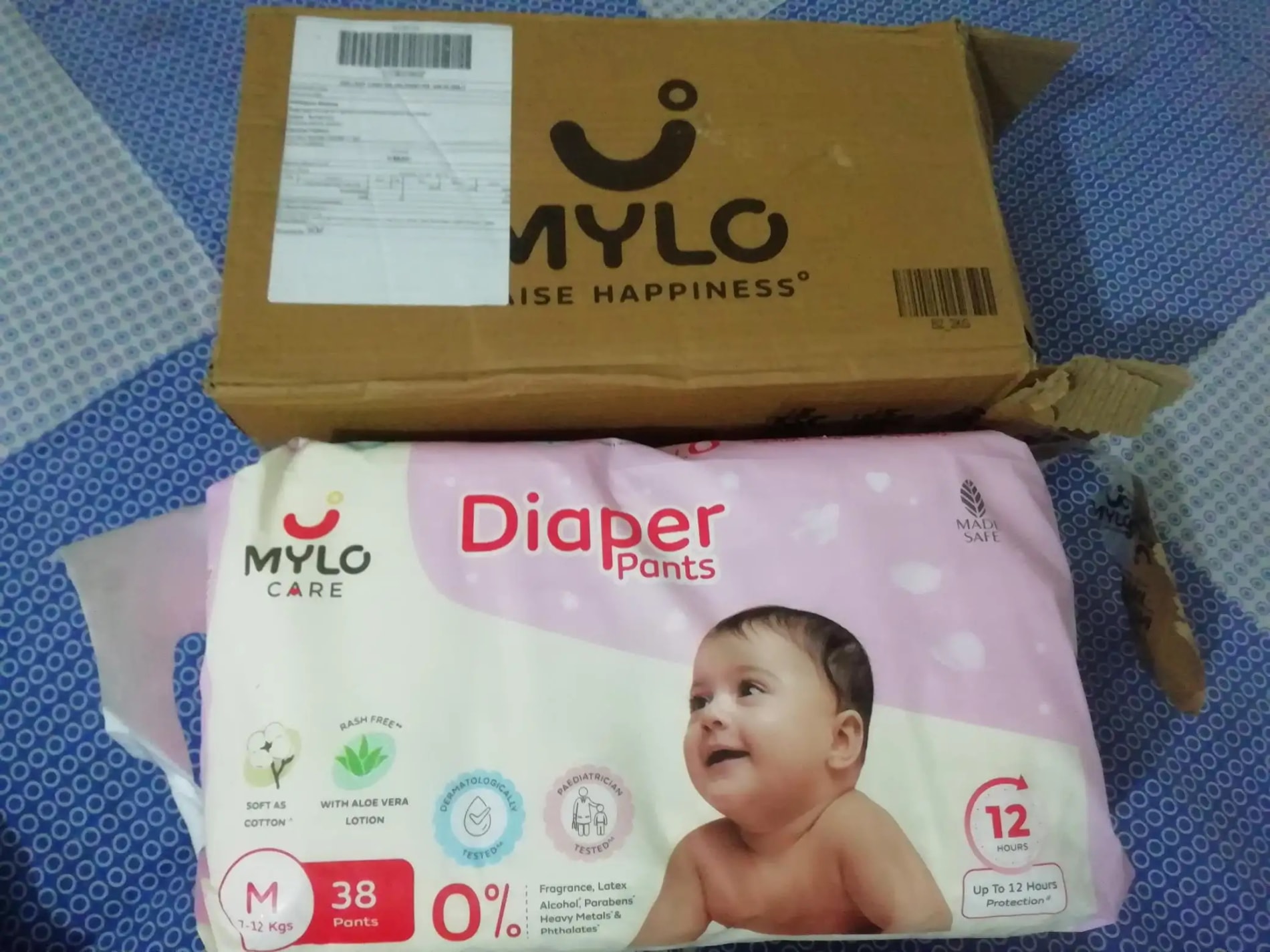 Baby Diaper Pants Small (S) Size 4-8 kgs (42 count) Leak Proof | Lightweight | Rash Free | 12 Hours Protection | ADL Technology (Pack of 1)