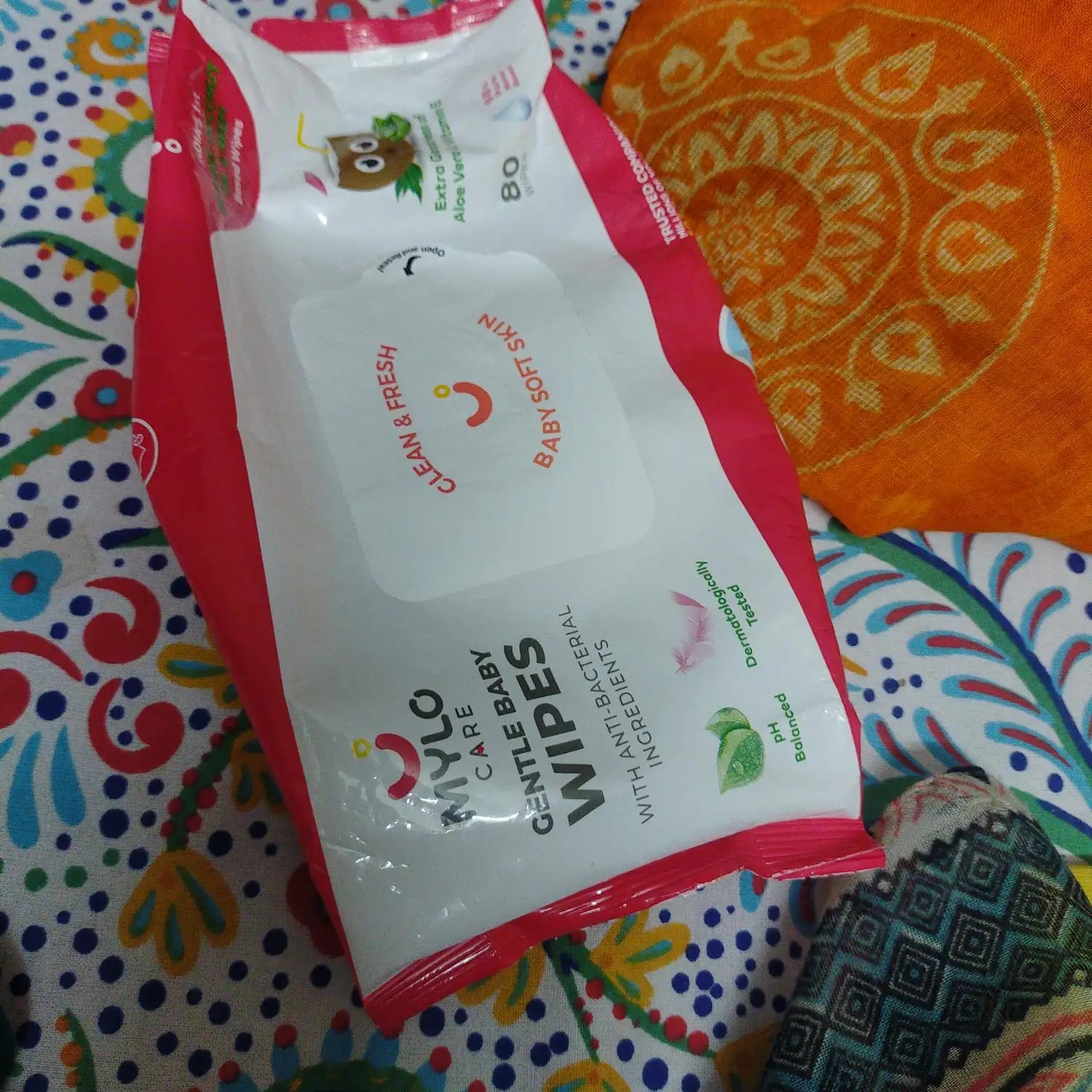 Gentle Baby Wipes With Lid - Organic Coconut Oil, Neem, Aloe Vera and Vitamin E | 98% Pure Water | Dermatologically Tested (Pack of 3) - 72 Wipes Per Pack
