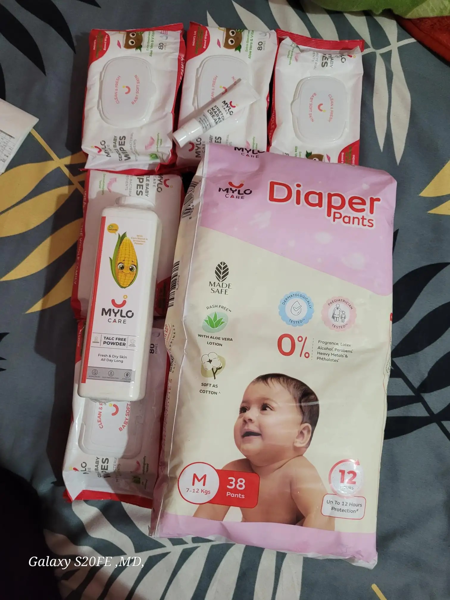 Baby Diaper Pants Small (S) Size 4-8 kgs (42 count) Leak Proof | Lightweight | Rash Free | 12 Hours Protection | ADL Technology (Pack of 1)