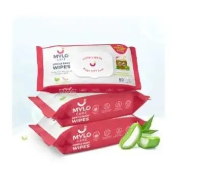 Gentle Baby Wipes With Lid - Organic Coconut Oil, Neem, Aloe Vera and Vitamin E | 98% Pure Water | Dermatologically Tested (Pack of 3) - 72 Wipes Per Pack