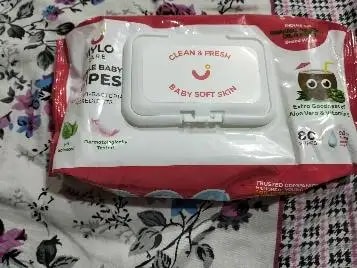 Gentle Baby Wipes With Lid - Organic Coconut Oil, Neem, Aloe Vera and Vitamin E | 98% Pure Water | Dermatologically Tested (Pack of 3) - 72 Wipes Per Pack
