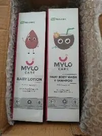 Baby Bath Essentials - Baby Body Wash & Shampoo (200 ml) and Mylo Care Baby Lotion (200 ml) | Tear Free Formulation | 24 Hours Moisturization