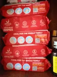 Gentle Baby Wipes With Lid - Organic Coconut Oil, Neem, Aloe Vera and Vitamin E | 98% Pure Water | Dermatologically Tested (Pack of 3) - 72 Wipes Per Pack
