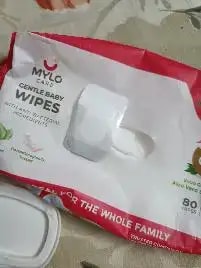 Gentle Baby Wipes With Lid - Organic Coconut Oil, Neem, Aloe Vera and Vitamin E | 98% Pure Water | Dermatologically Tested (Pack of 3) - 72 Wipes Per Pack