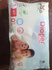 Baby Diaper Pants Small (S) Size 4-8 kgs (42 count) Leak Proof | Lightweight | Rash Free | 12 Hours Protection | ADL Technology (Pack of 1)