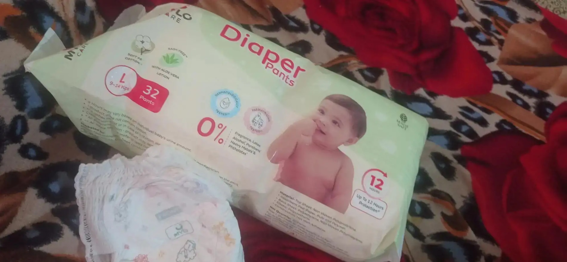 Baby Diaper Pants Small (S) Size 4-8 kgs (42 count) Leak Proof | Lightweight | Rash Free | 12 Hours Protection | ADL Technology (Pack of 1)