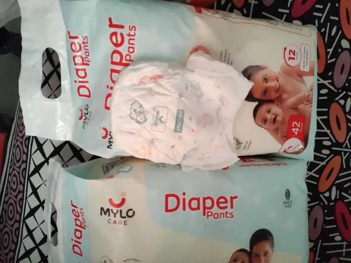 Baby Diaper Pants Small (S) Size 4-8 kgs (42 count) Leak Proof | Lightweight | Rash Free | 12 Hours Protection | ADL Technology (Pack of 1)
