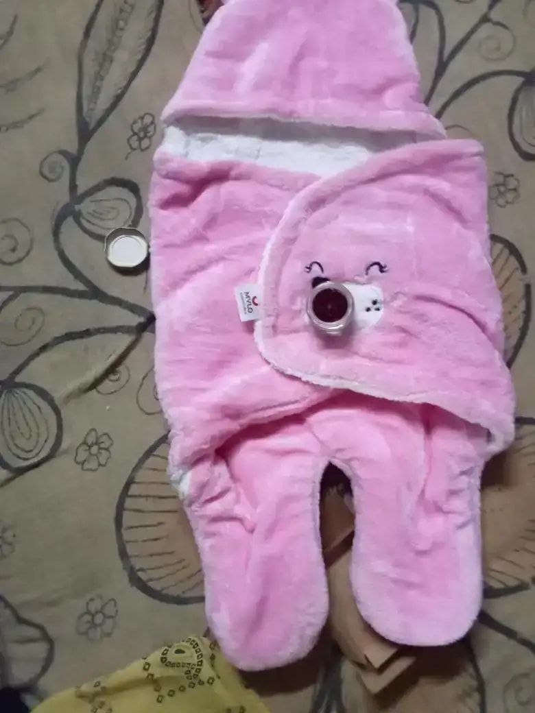 Baby Wrapper for New Born | Baby Swaddling Wrapper | 4-in-1 All Season AC Blanket cum Sleeping Bag for Baby 0-6 Months - Light Pink & Mint Green