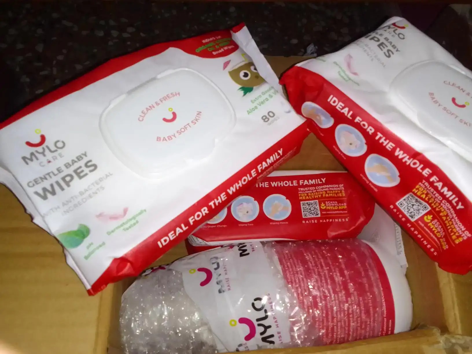 Gentle Baby Wipes With Lid - Organic Coconut Oil, Neem, Aloe Vera and Vitamin E | 98% Pure Water | Dermatologically Tested (Pack of 3) - 72 Wipes Per Pack