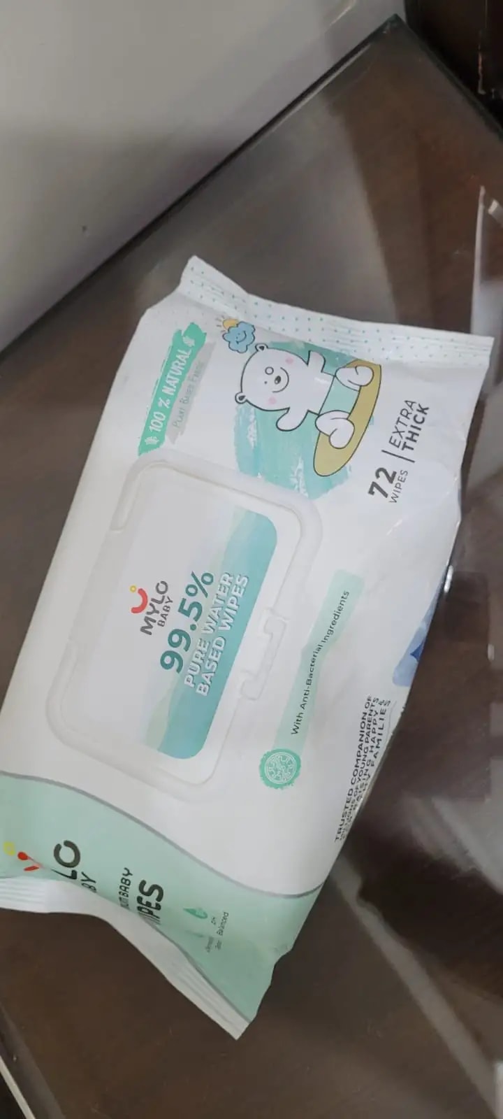 Gentle Baby Wipes With Lid - Organic Coconut Oil, Neem, Aloe Vera and Vitamin E | 98% Pure Water | Dermatologically Tested (Pack of 3) - 72 Wipes Per Pack