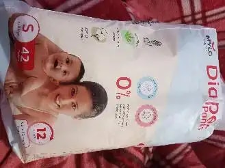 Super Saver Combo - Baby Diaper Pants Medium (M) 7-8 kgs - (76 count) Leak Proof + Extra Virgin Coconut Oil (200ml)