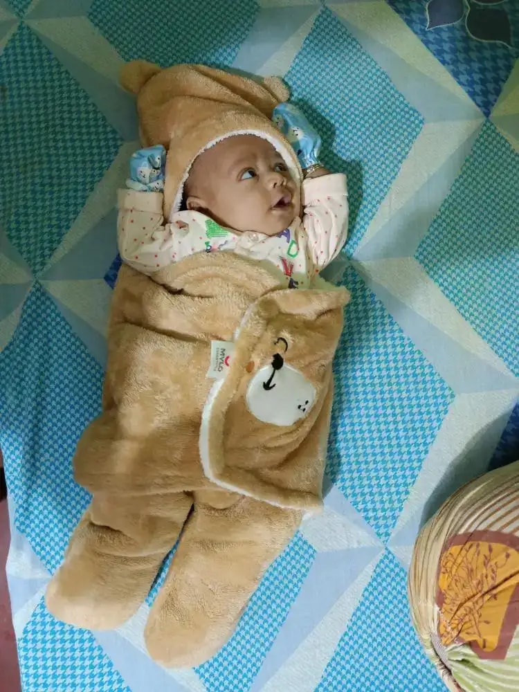 Baby Wrapper for New Born | Baby Swaddling Wrapper | 4-in-1 All Season AC Blanket cum Sleeping Bag for Baby 0-6 Months - Light Pink & Mint Green